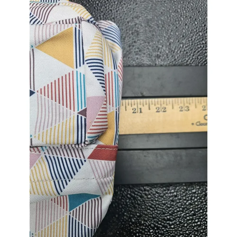 KAVU Rope Sling Crossbody Bag Colorblock Medium Adjustable Strap Outer Pockets